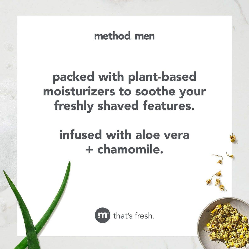 Method Men Post Shave Balm Sea + Surf 3.4 oz | Aloe Vera & Chamomile