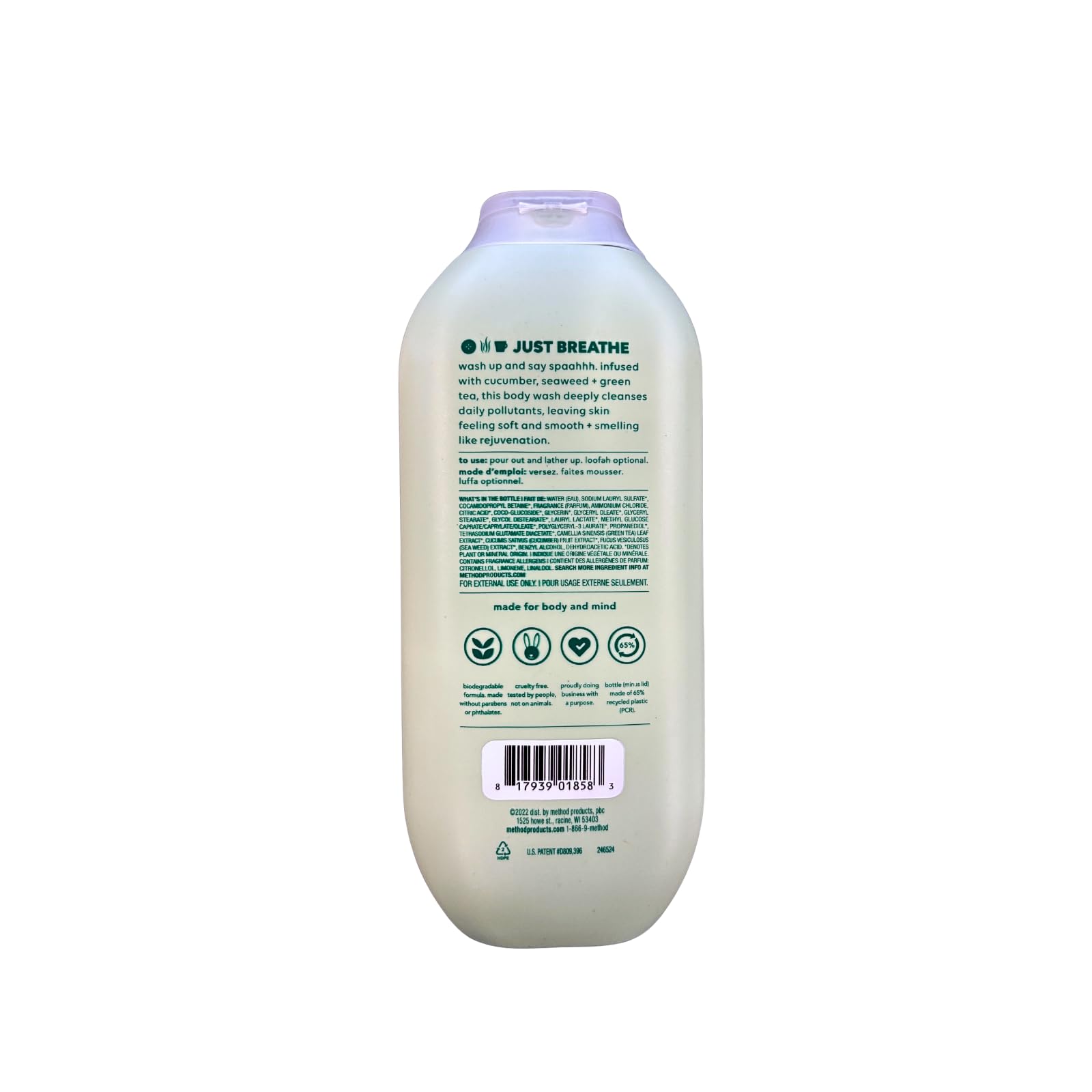 Method Body Wash Sampler Variety Pack – Pure Peace, Sea & Surf, Daily Zen (3 x 18 oz bottles)