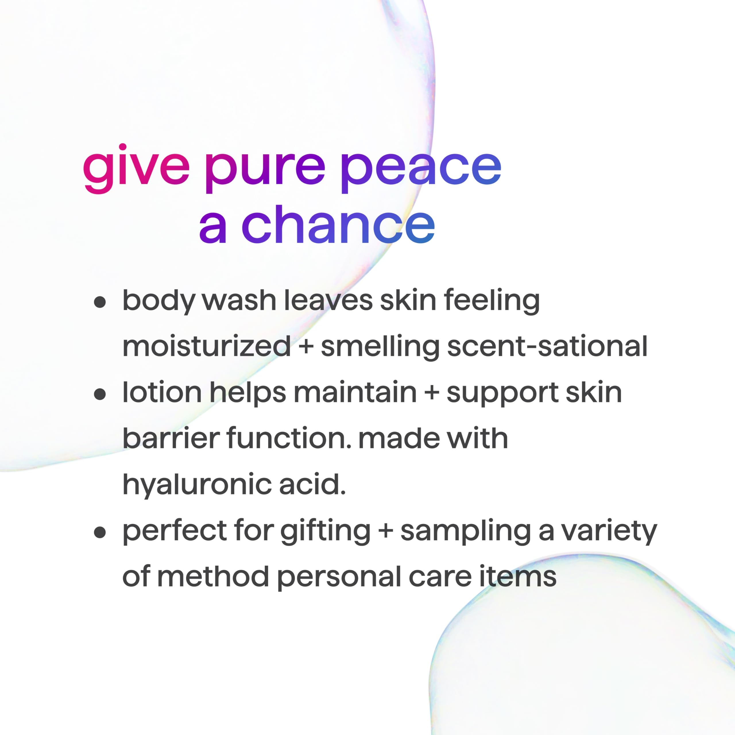 Method Pure Peace Gift Set – Body Wash & Lotion (18oz/14oz)