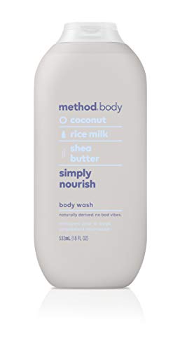 Method Body Wash Simply Nourish – Paraben & Phthalate Free, 6 x 18 oz