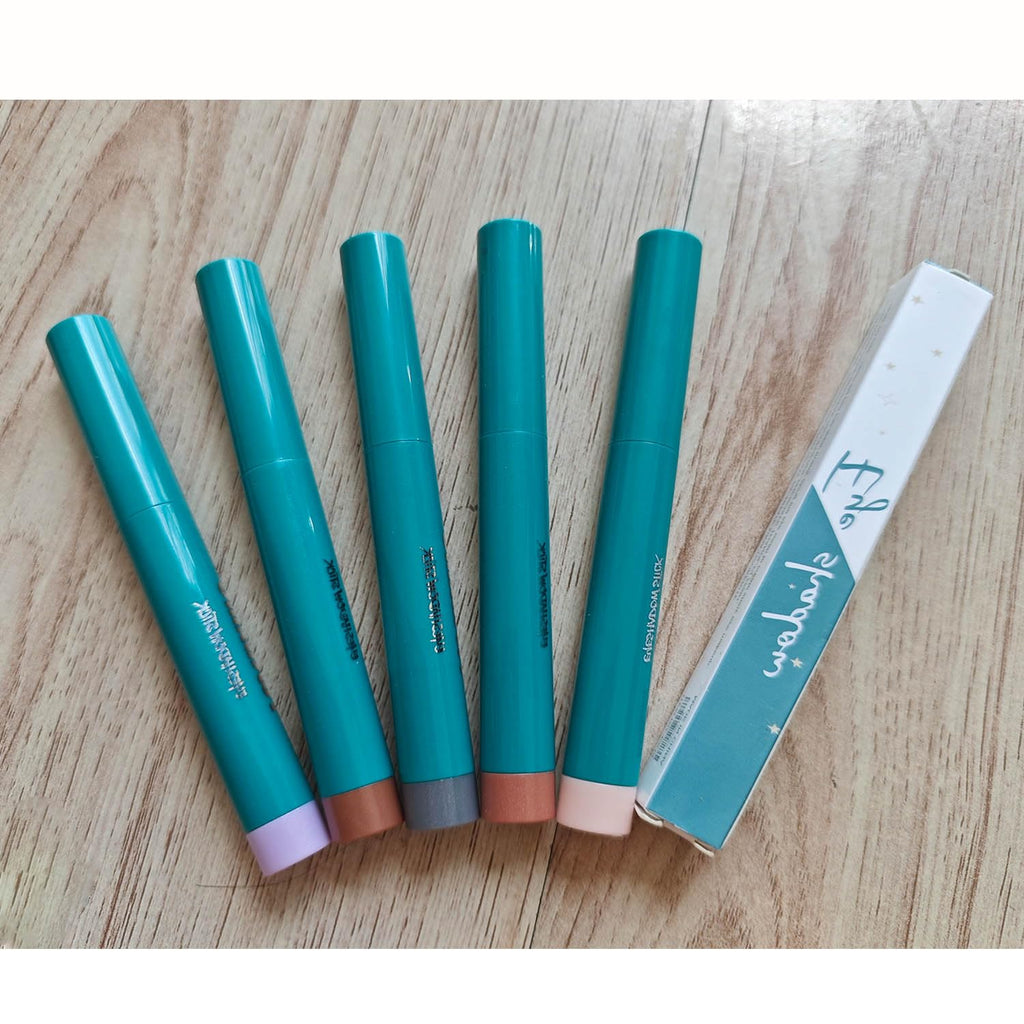 Metiplou 5-Color Eyeshadow Stick Set – Waterproof, Long-Lasting Eye Shadow & Highlighter