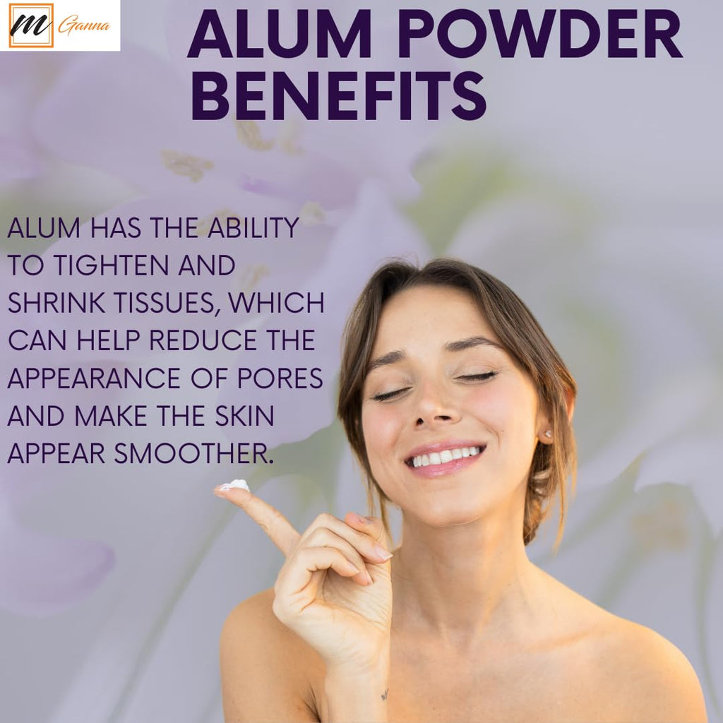 mGanna 100% Natural Alum Powder for Skin & Health Care 5 lbs