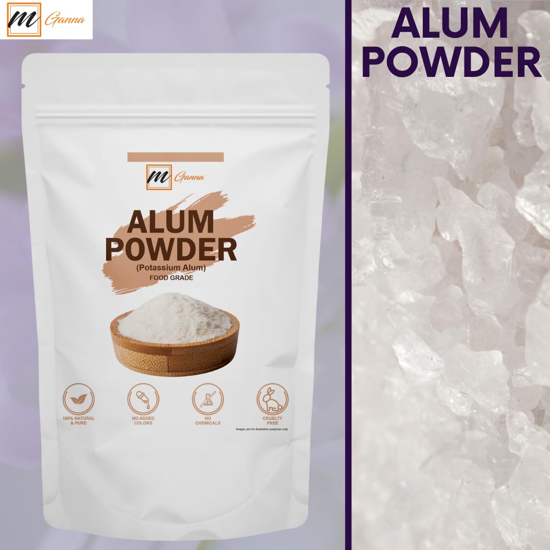 mGanna 100% Natural Alum Powder for Skin & Health Care 5 lbs