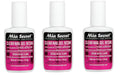 Mia Secret 3 Pack Brush-On Clear Nail Gel Resin – Attach Crystals & Strengthen Nails