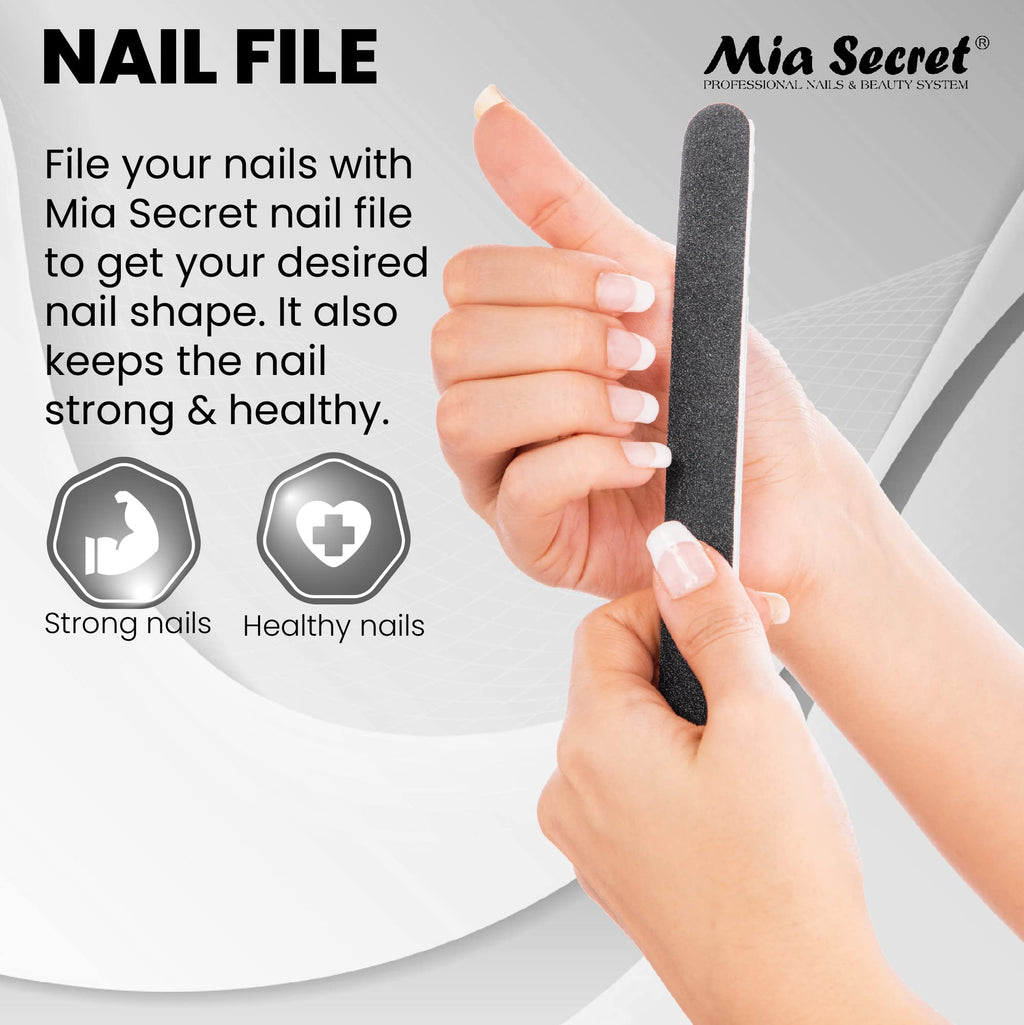 Mia Secret Acrylic Nail Kit — 1/2 oz Monomer, Clear Powder, Top Coat & Tools