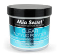 Mia Secret Clear Acrylic Powder (8oz) – True Clear, Self-Leveling, Easy Removal