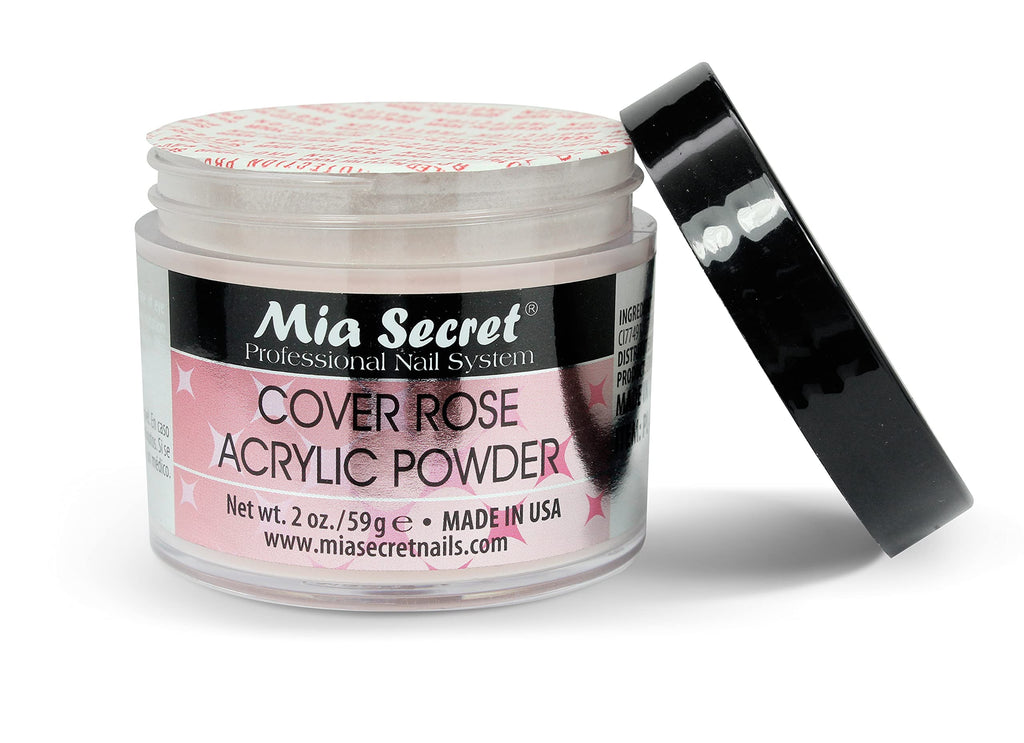 Mia Secret Cover Rose Acrylic Powder 2 Oz | Natural Rose Nail Color for Acrylic Nails
