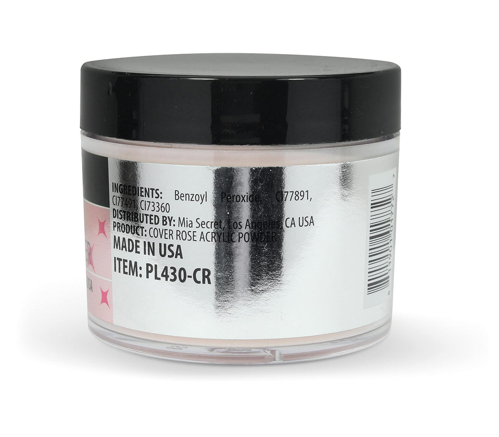 Mia Secret Cover Rose Acrylic Powder 2 Oz | Natural Rose Nail Color for Acrylic Nails