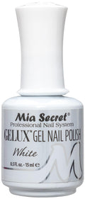 Mia Secret Gelux White Gel Polish – HEMA-Free, UV/LED Cure, Long-Lasting