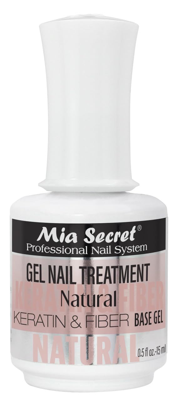 Mia Secret Keratin Base and Top Gel – 0.5 oz Dual-Use Nail Treatment