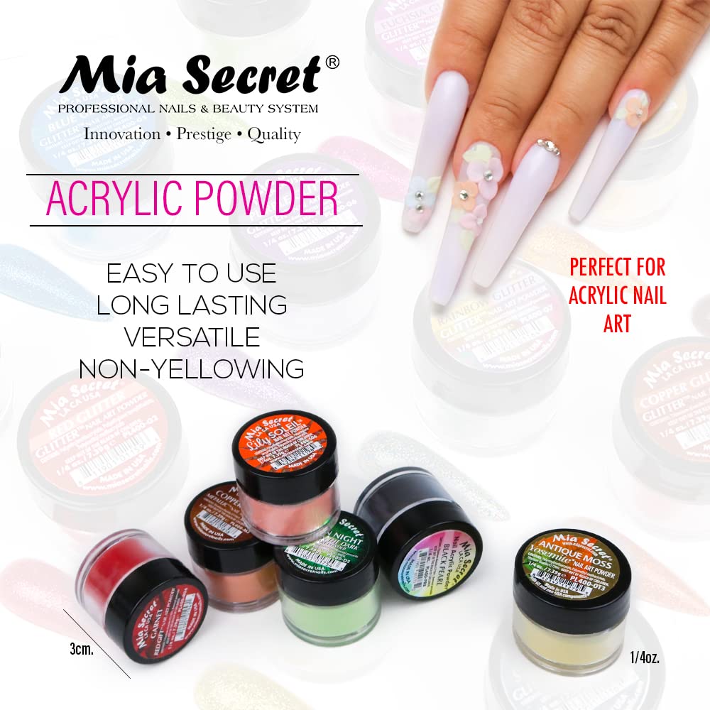 Mia Secret Pastel Macarons Nail Art Powder 6-Piece Set | 0.25oz Each