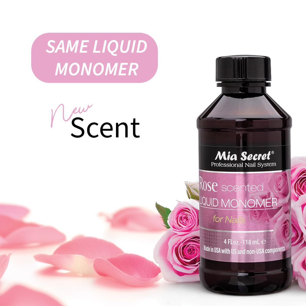 Mia Secret Rose Scented Liquid Monomer 4 oz – Fragrant Nail Enhancement