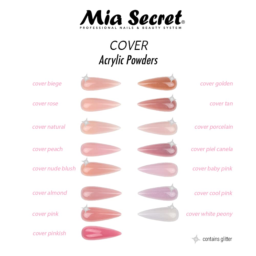 Mia Secret Cover Pink Acrylic Powder (8 oz) – Professional Nail System for Long-Lasting Nails
