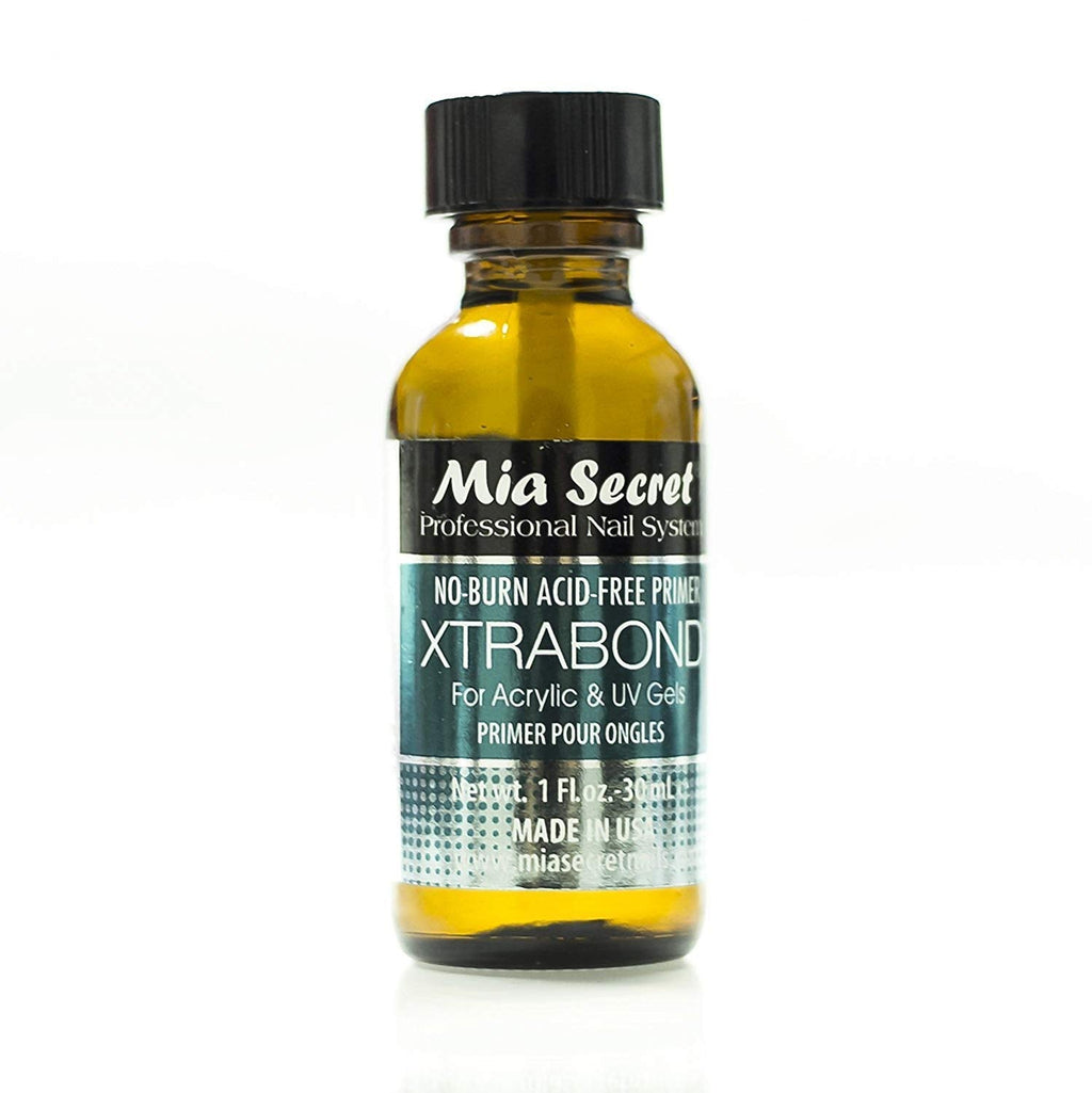 Mia Secret Xtrabond Nail Primer – Acid-Free, No Burn, For Acrylic or UV Gel (1/2 oz or 1 oz)