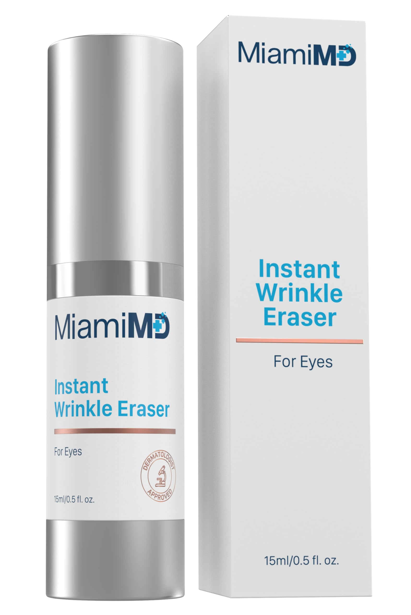 MiamiMD Instant Wrinkle Eraser (15ml) – Fragrance-Free Anti-Aging Serum for Face & Neck