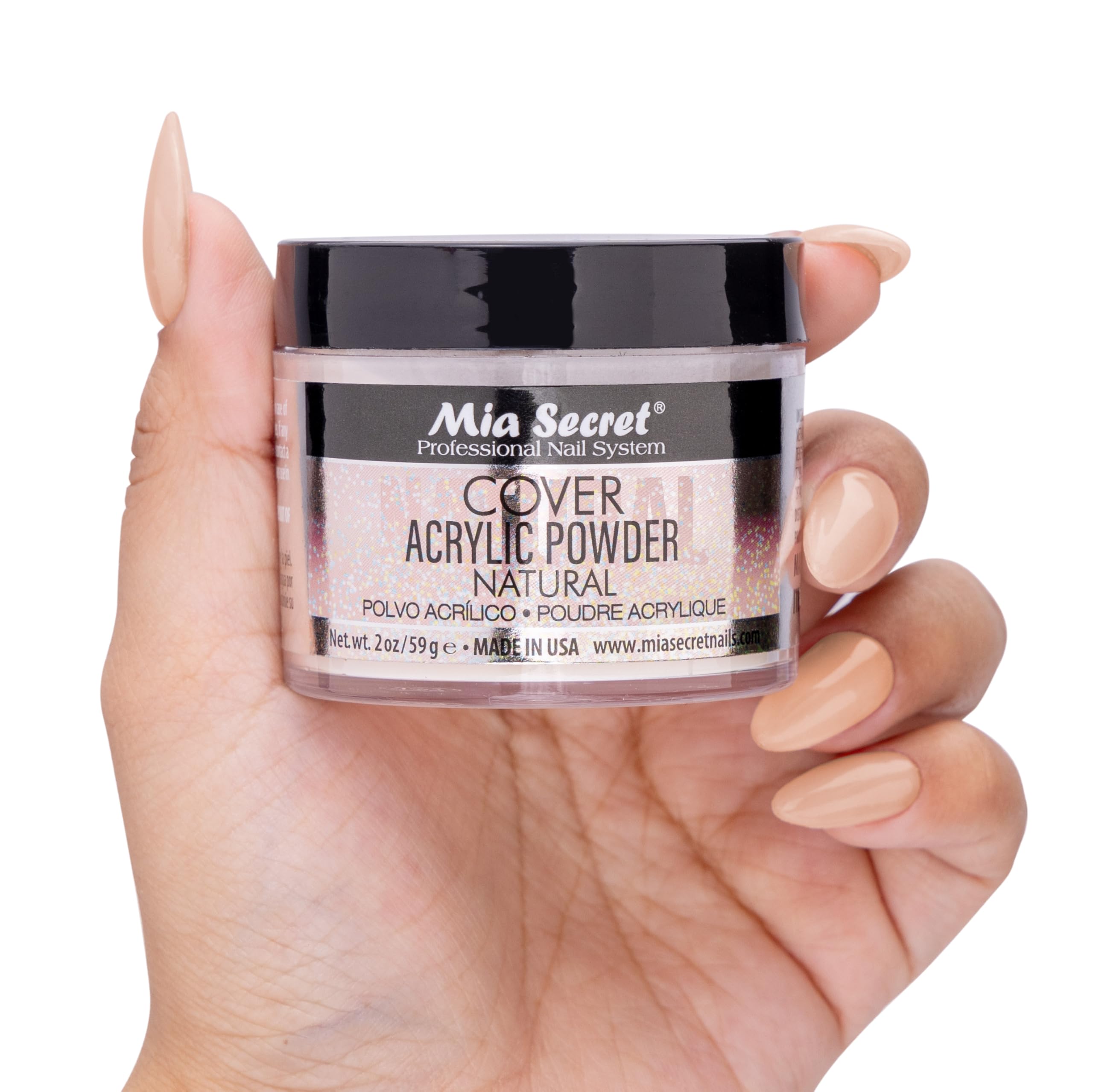 Mia Secret Acrylic Powder Cover Natural 2 oz – Smooth Extensions & Coverage