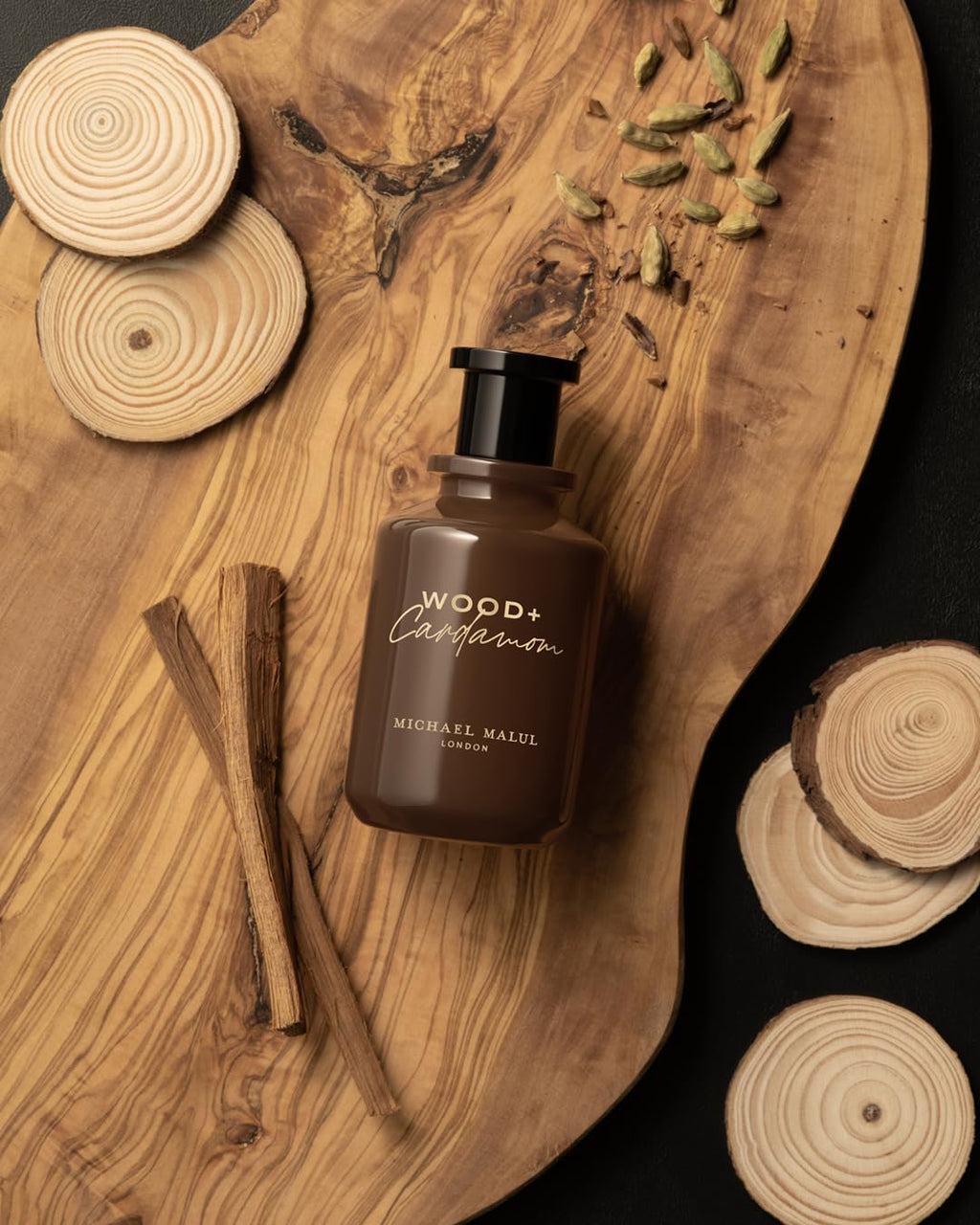 Michael Malul Wood + Cardamom – 10ml Travel Size Fragrance