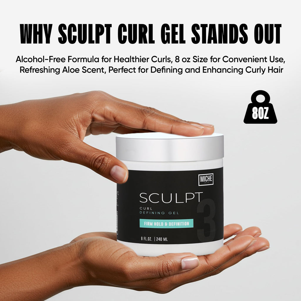 Miche Sculpt Curl Defining Gel – Alcohol-Free, Medium Hold for Curly Hair | Miche Beauty
