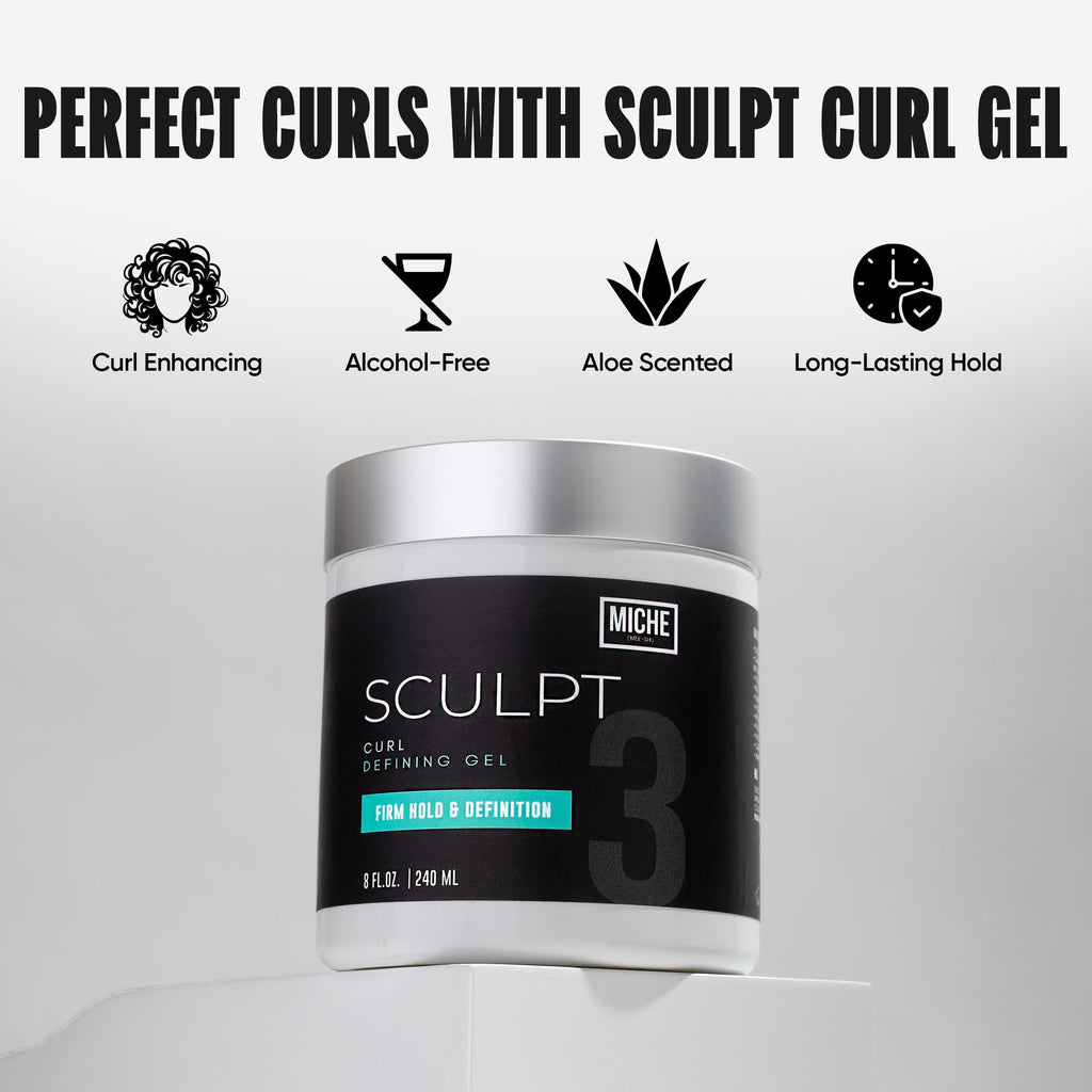 Miche Sculpt Curl Defining Gel – Alcohol-Free, Medium Hold for Curly Hair | Miche Beauty