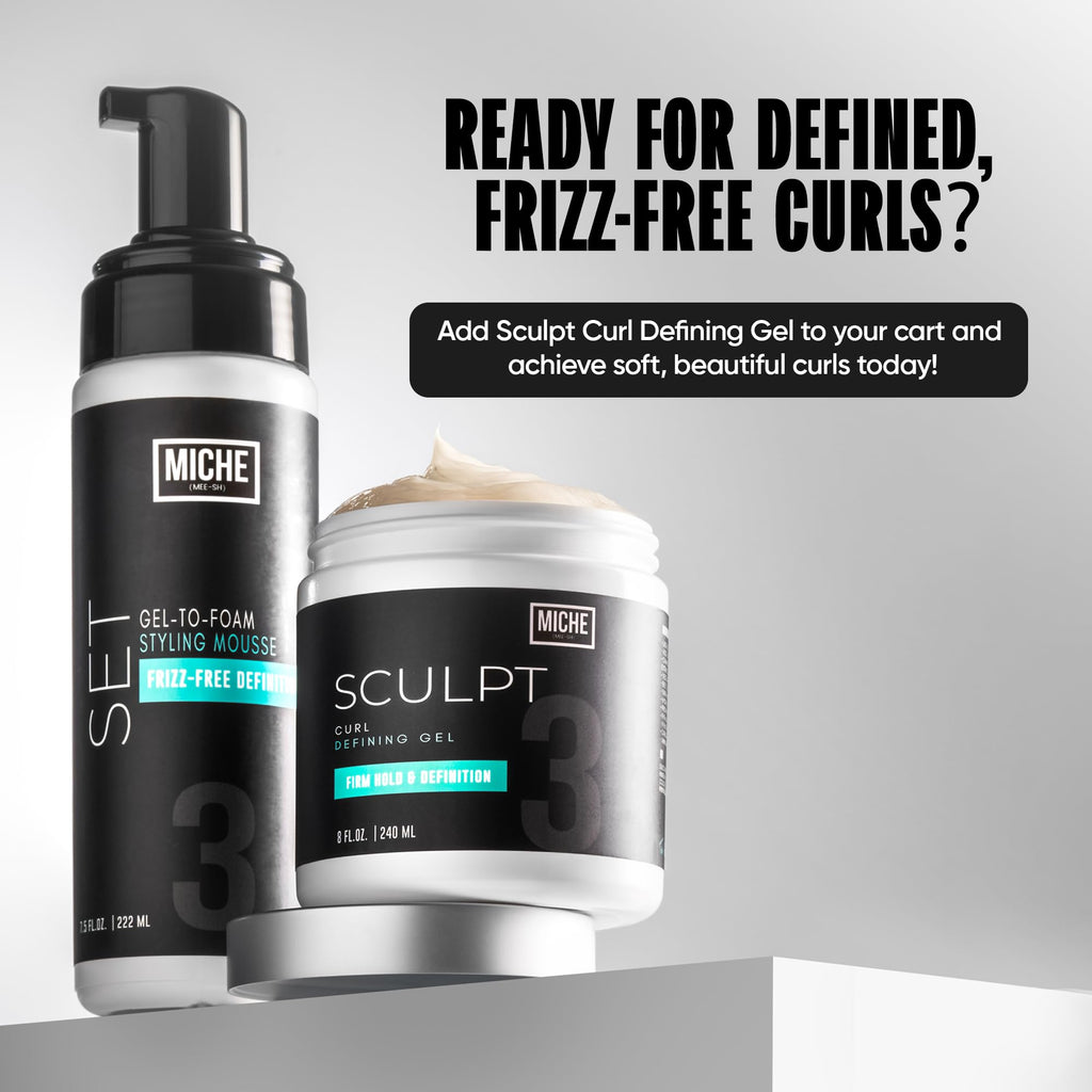 Miche Sculpt Curl Defining Gel – Alcohol-Free, Medium Hold for Curly Hair | Miche Beauty
