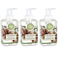 Michel Design Works Foaming Hand Soap, White Spruce – 17.8 oz x3, Pump Dispenser