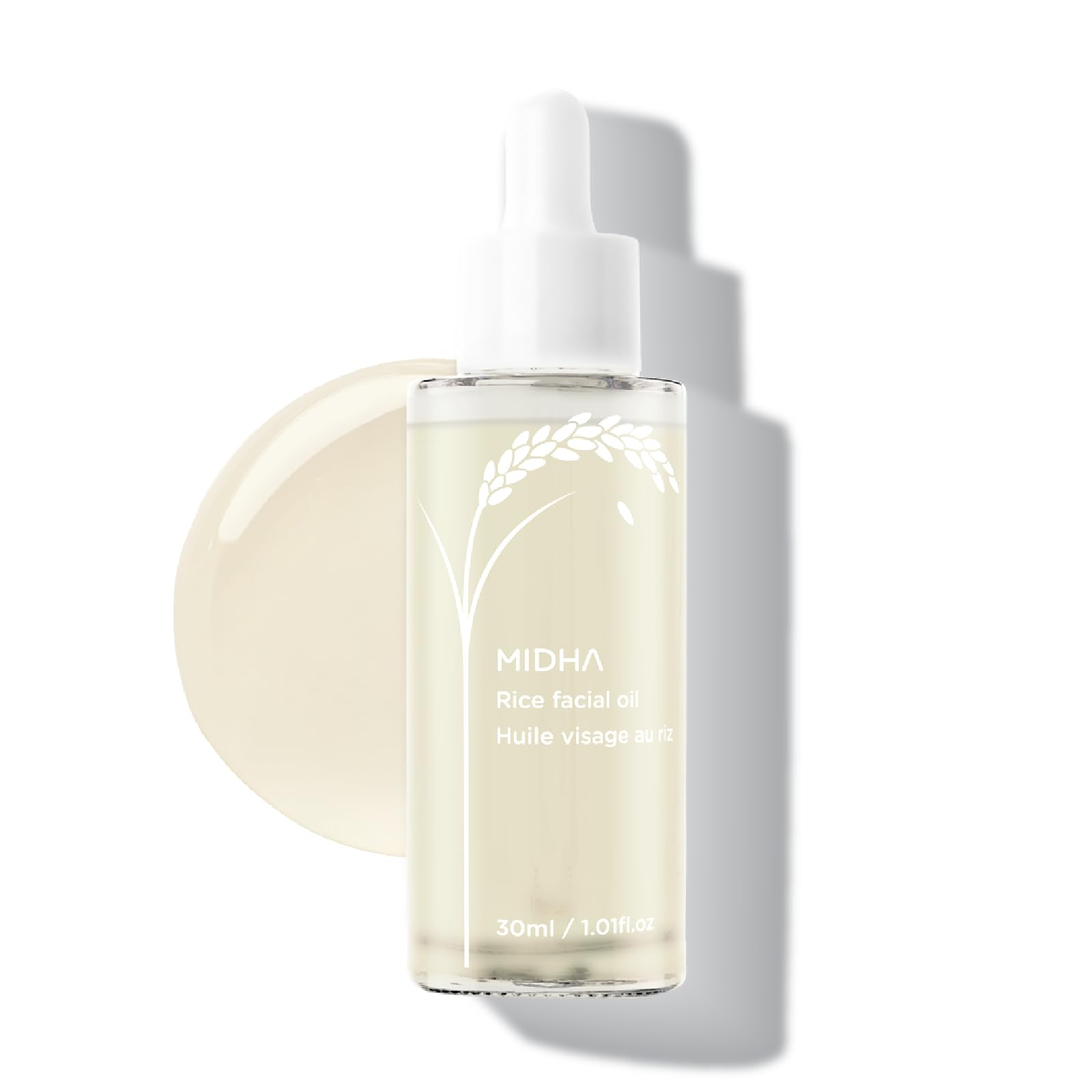 MIDHA Rice Facial Oil 30ml | Deep Hydration, Fast-Absorbing, Non-Greasy