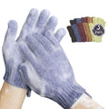 MIG4U Shower Exfoliating Scrub Gloves – 5 Color Pack for Deep Cleansing & Skin Refresh