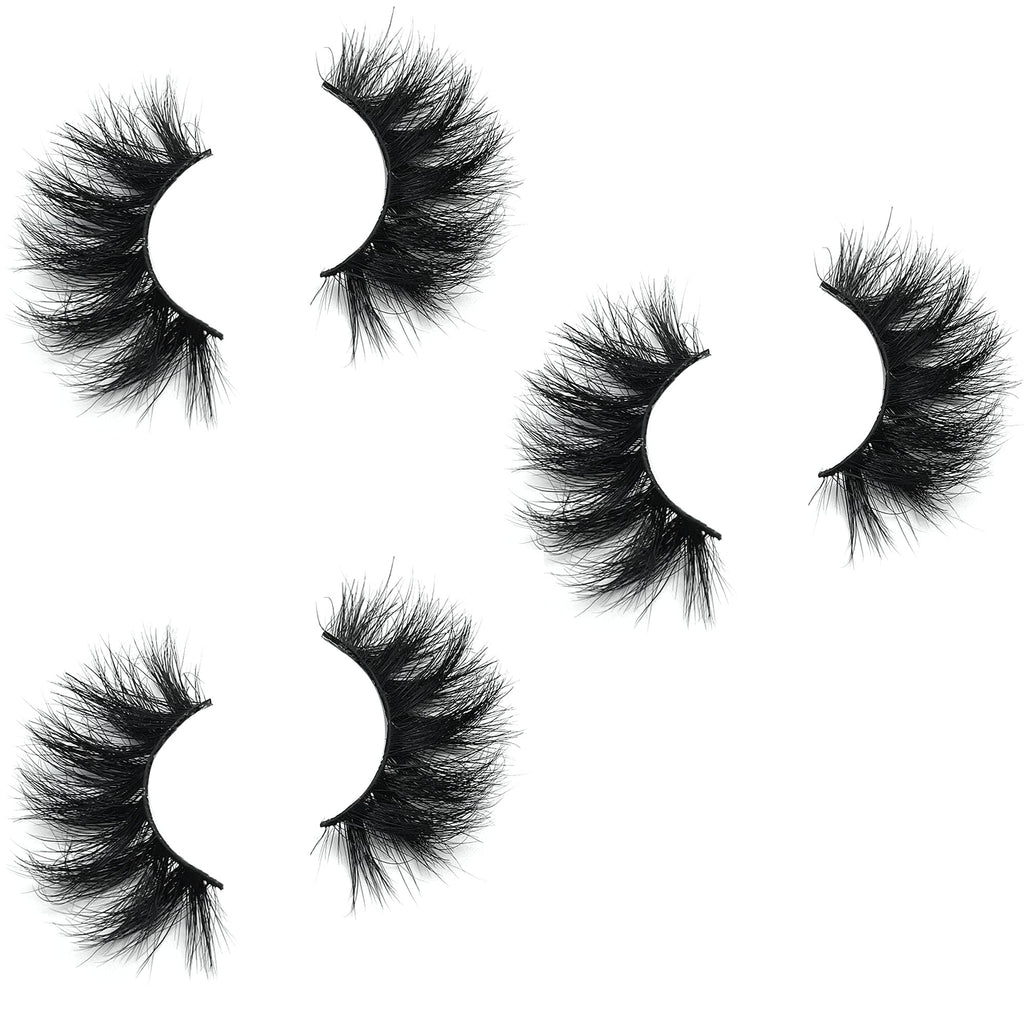 Mikiwi Mink Lashes 5D – Ultra-Soft, 20-22mm Dramatic Full Strips