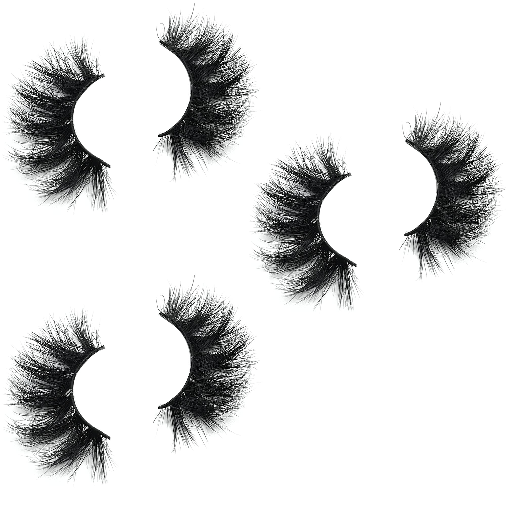 Mikiwi Mink Lashes 5D – Ultra-Soft, 20-22mm Dramatic Full Strips