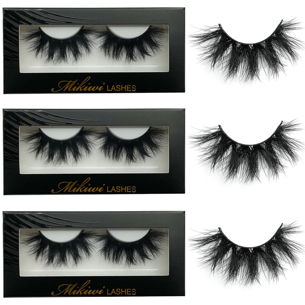 Mikiwi Mink Lashes 5D – Ultra-Soft, 20-22mm Dramatic Full Strips