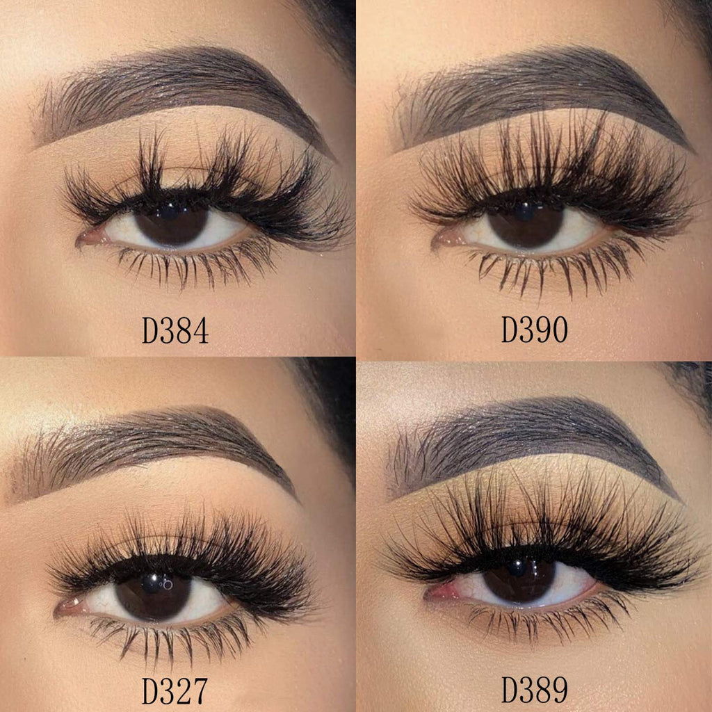 Mikiwi 3D Mink Lashes - 4 Styles Dramatic 5D Strip Lashes Pack-4