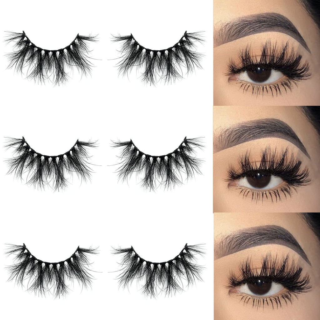 Mikiwi 5D Mink Lashes – Full-Strip, 20-22mm, Super Fluffy Dramatic Lashes, Handmade & Cruelty-Free