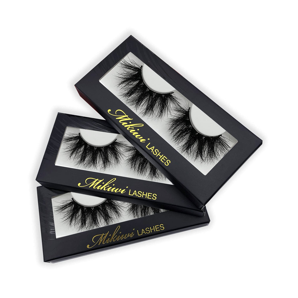 Mikiwi Mink Lashes 5D – Ultra-Soft, 20-22mm Dramatic Full Strips