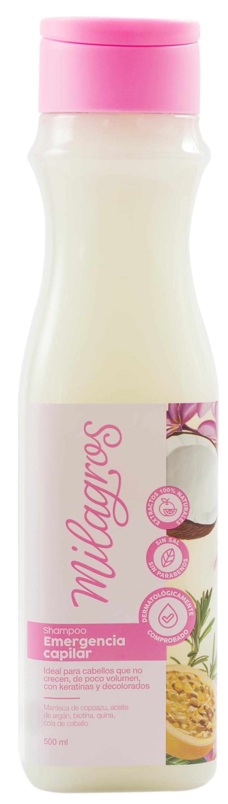 Milagros Emergencia Capilar Shampoo — Natural Hair Repair, Strength, and Shine