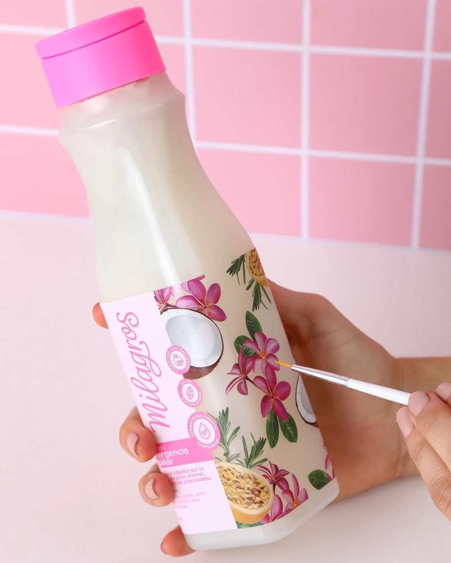 Milagros Emergencia Capilar Shampoo — Natural Hair Repair, Strength, and Shine