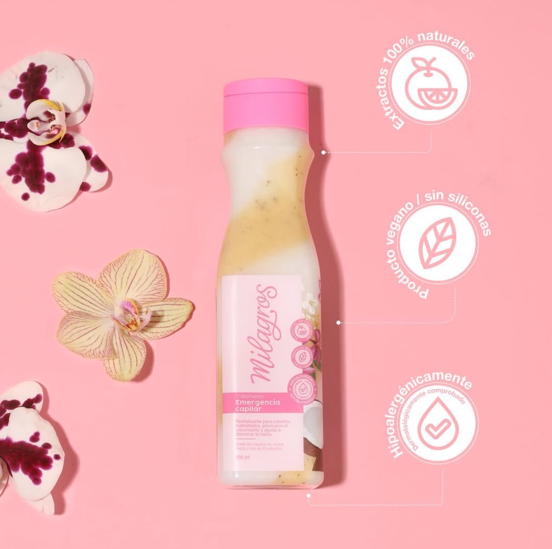 Milagros Emergency Hair Treatment | Natural Colombian Hair Care for Growth, Strength & Repair