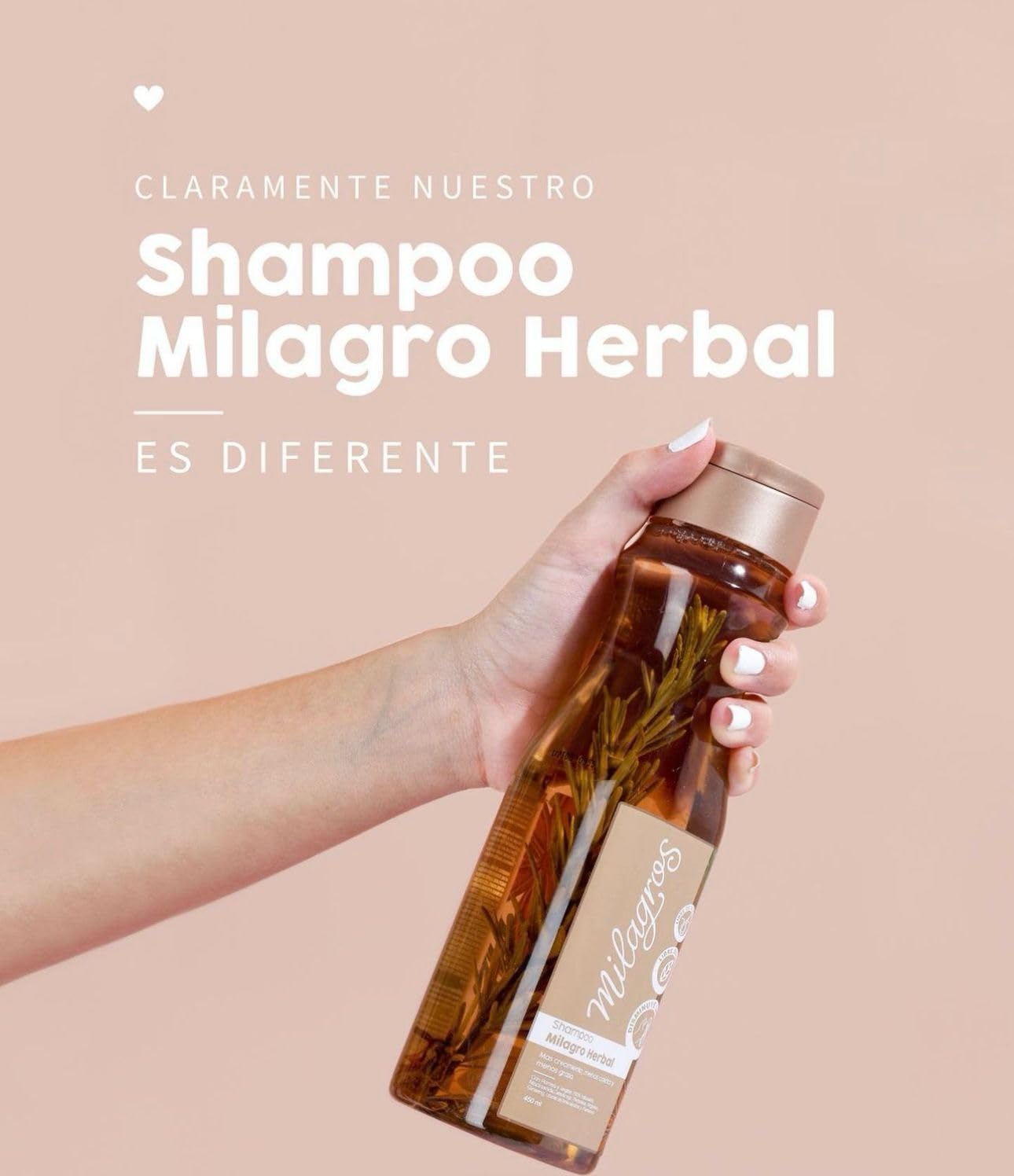 Milagros Herbal Shampoo & Biorepolarizer | Hair Strength, Shine & Renewal | Colombia