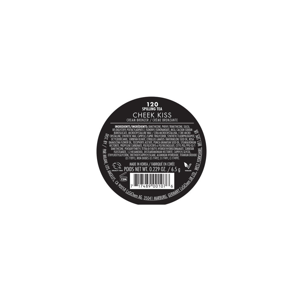 Milani Cheek Kiss Cream Bronzer - 120 Spilling Tea | Cream Bronzer for Natural Warmth