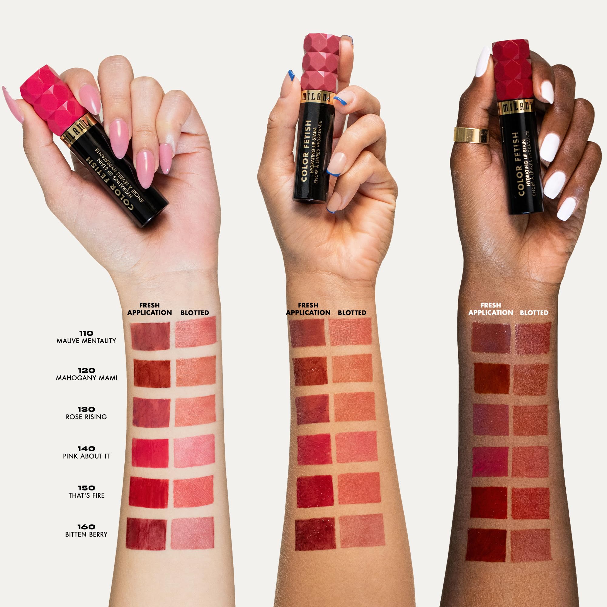 Milani Color Fetish Lip Stain 140 Pink About It – Hydrating Gloss-to-Semi Matte Lip Color