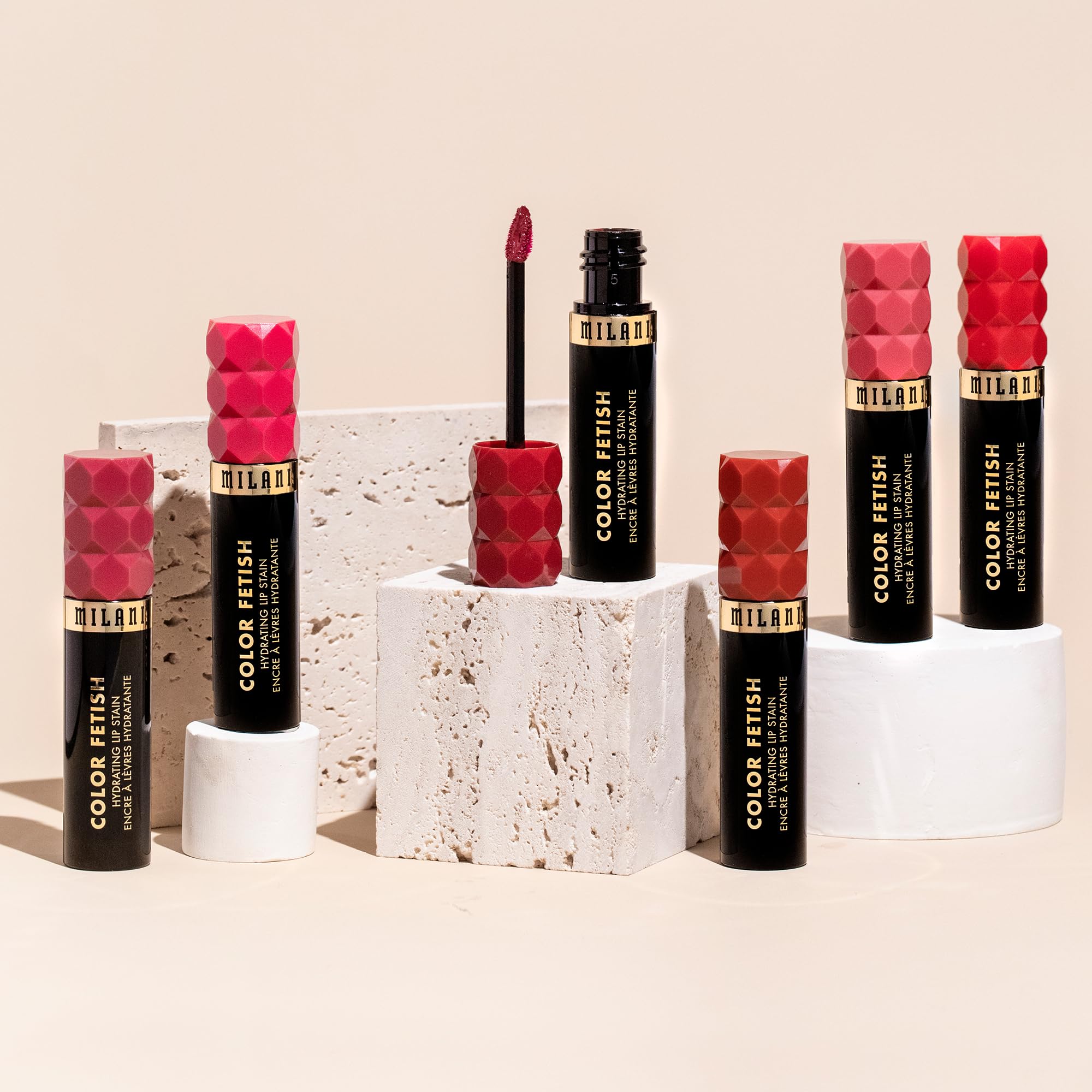 Milani Color Fetish Lip Stain-160 Bitten Berry – Hydrating Glossy to Semi-Matte Lip Color