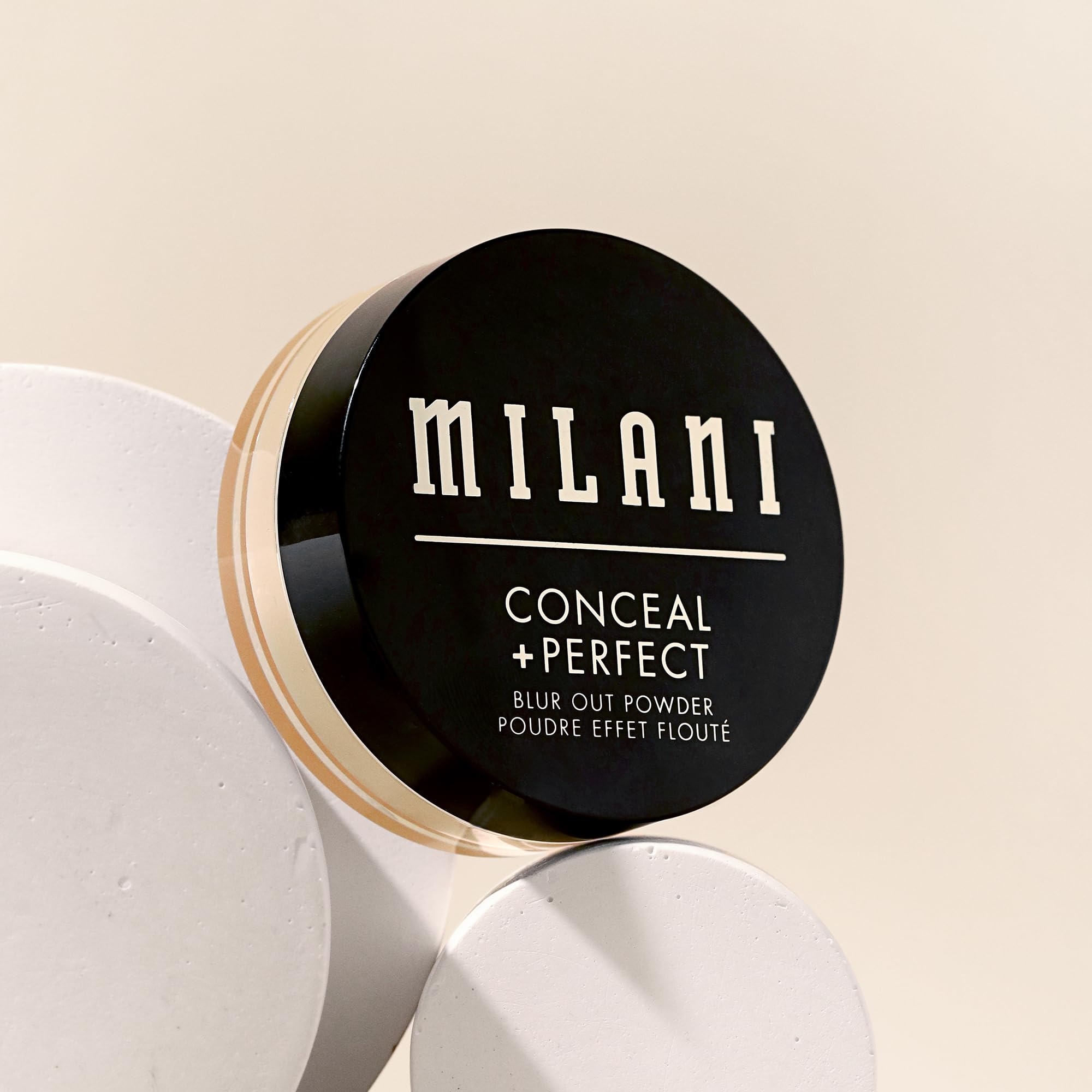 Milani Conceal + Perfect Blur Out Powder Banana – Talc-Free Pore-Blur Setting Powder
