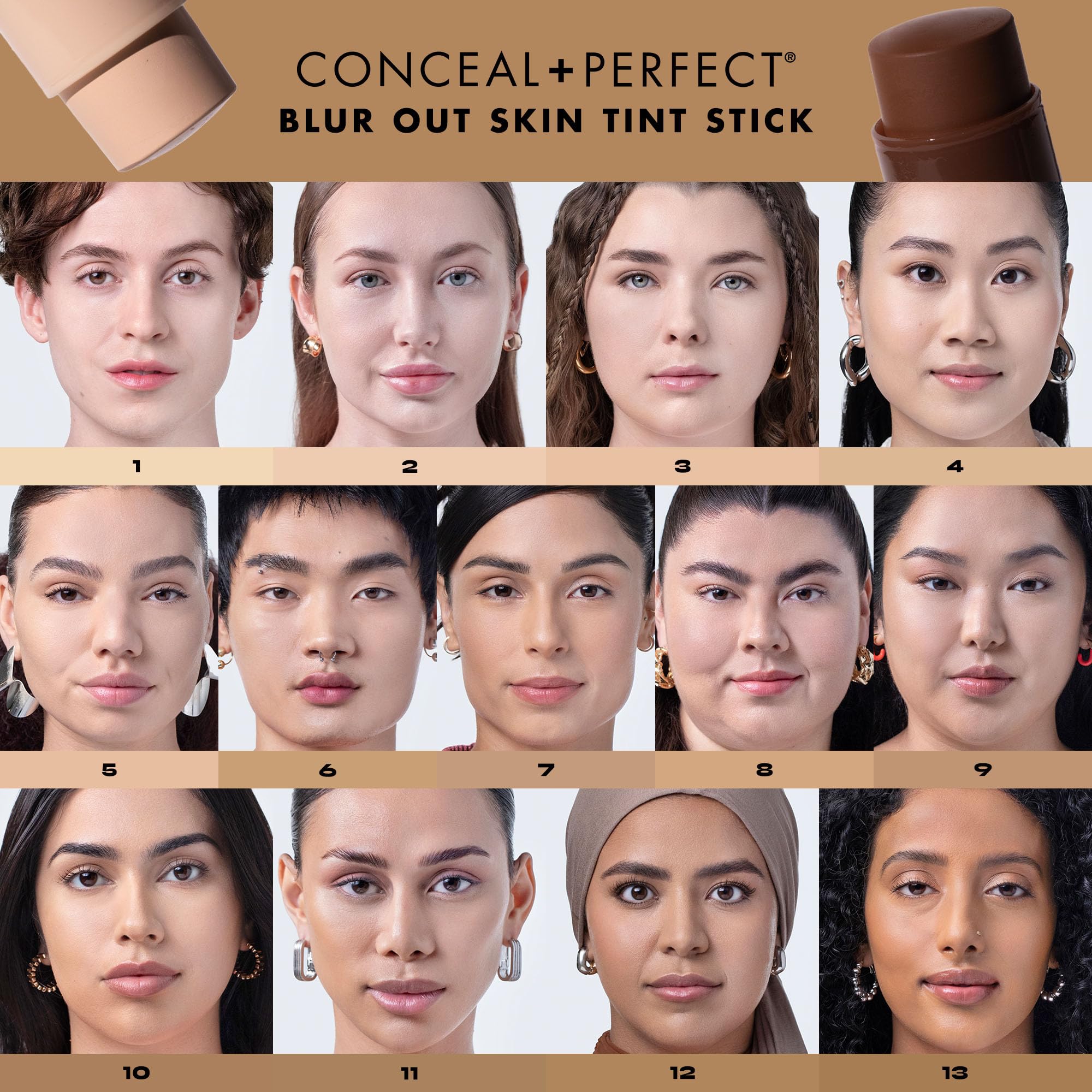 Milani Conceal + Perfect Blur Out Skin Tint Stick Shade 03 | Buildable Coverage & Soft-Focus Finish