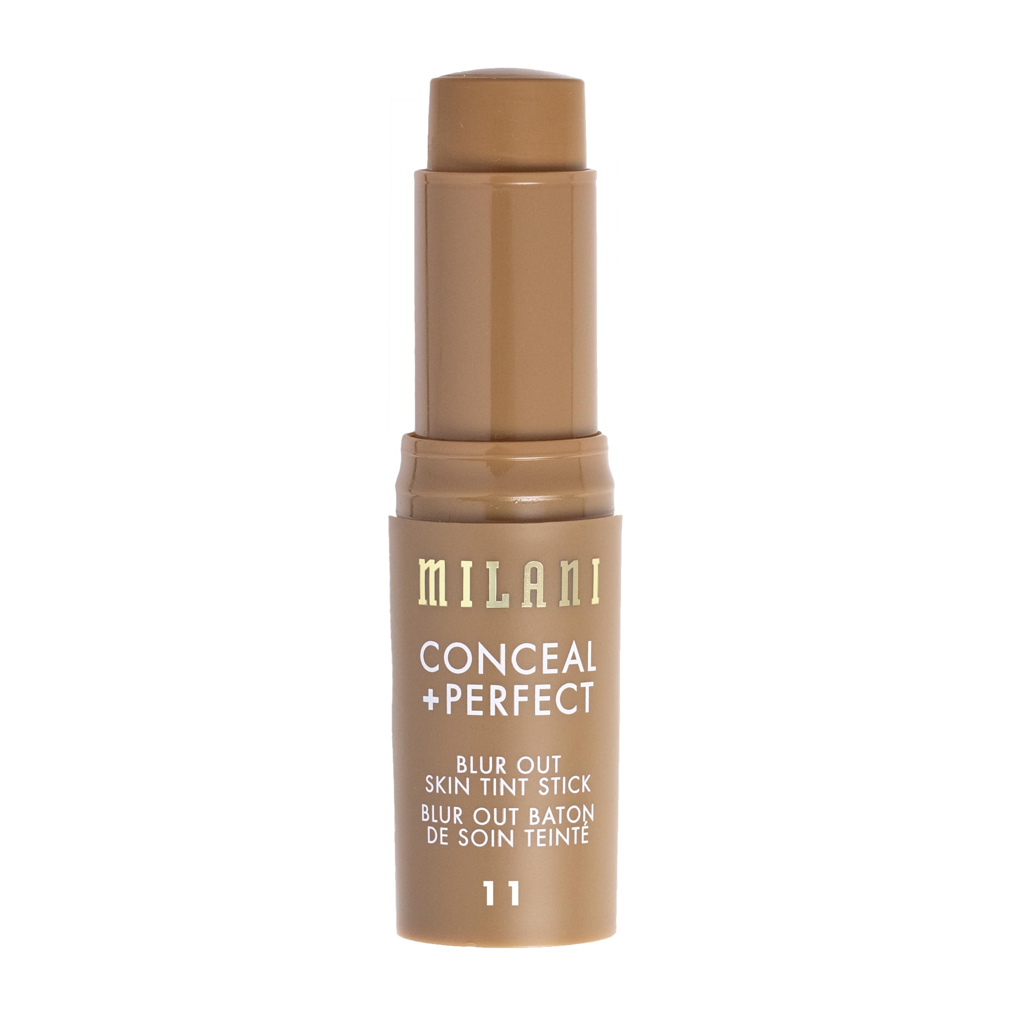 Milani Conceal + Perfect Skin Tint Stick – Blur Out Finish, Shade 11 | Buildable Coverage & Hydration