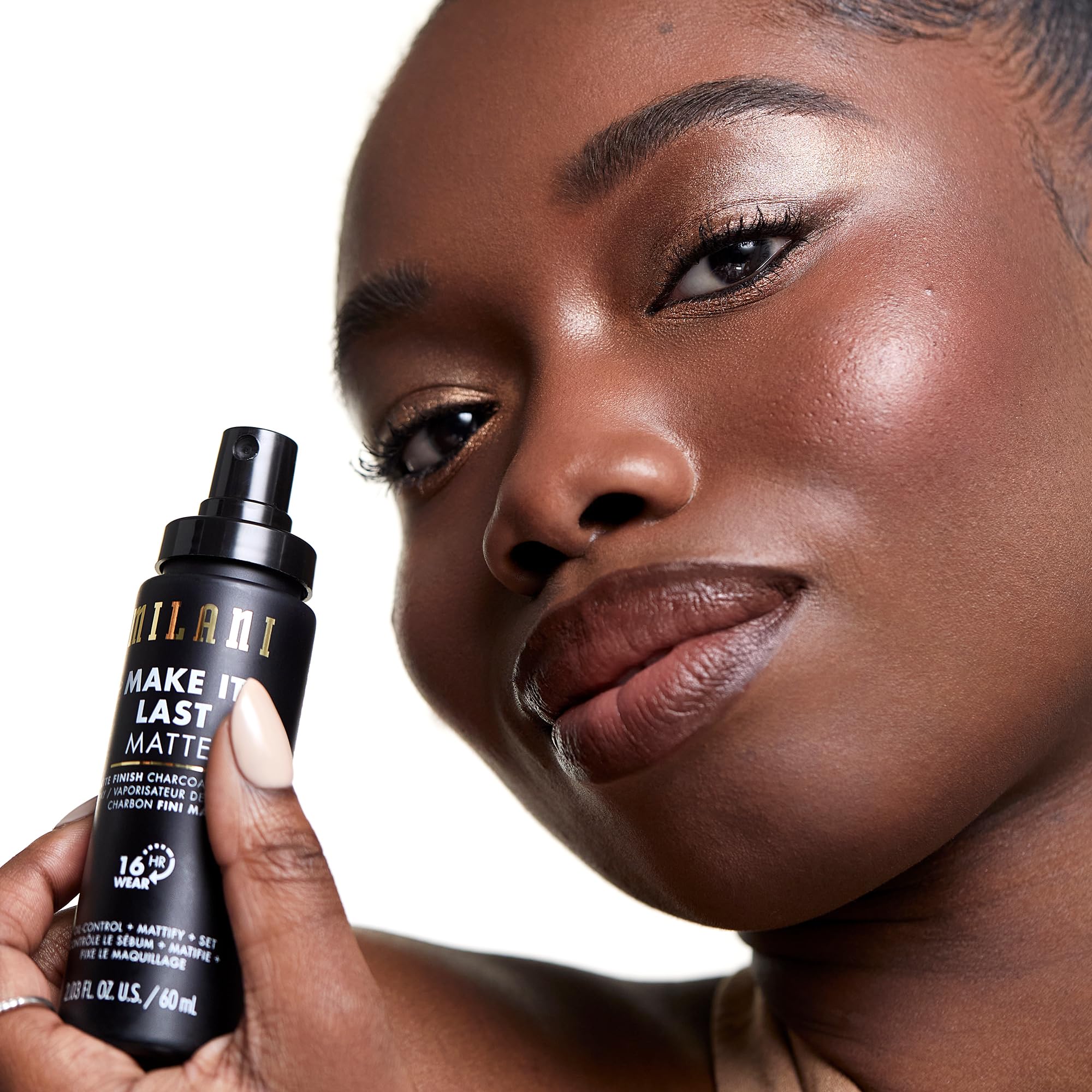 Milani Make It Last Matte Setting Spray + Primer — Charcoal, Oil-Absorbing, 16-Hour Matte Finish (2 Pack)