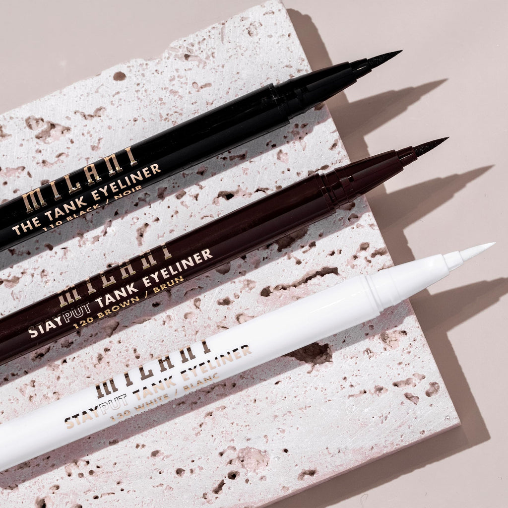 Milani The Tank Liquid Eyeliner - No-Skip Waterproof Brown 120 | Long-Lasting & Smudge-Proof