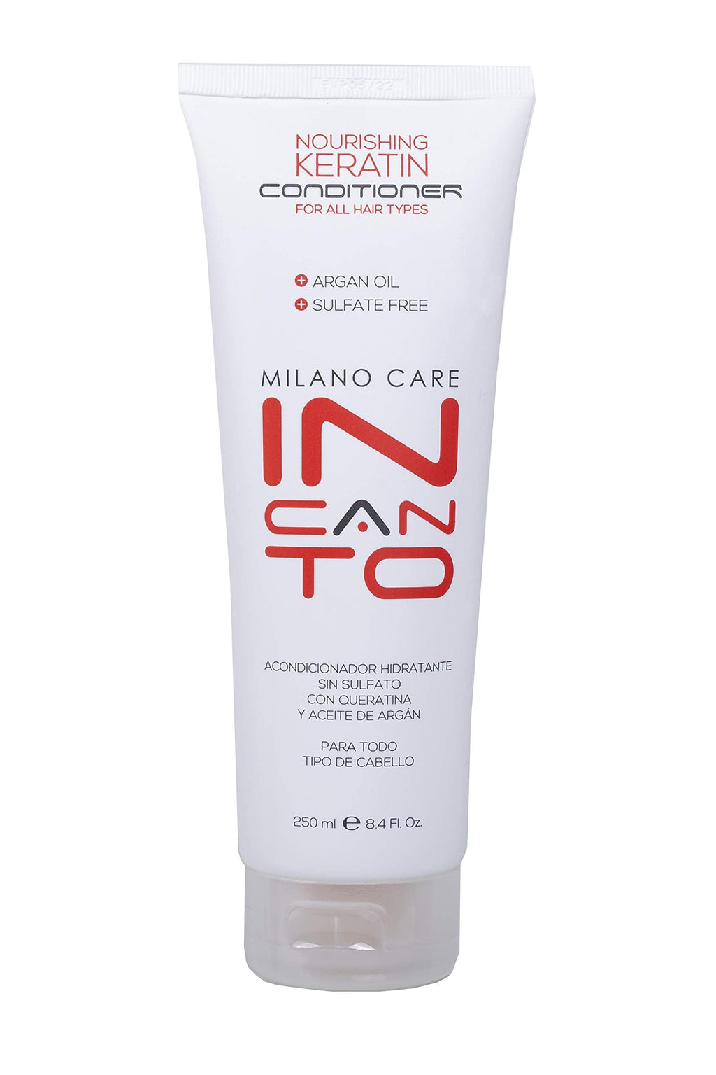 Milano Care Incanto Nourishing Keratin Conditioner – Anti-Frizz, Keratin + Argan Oil, Sulfate & Paraben Free
