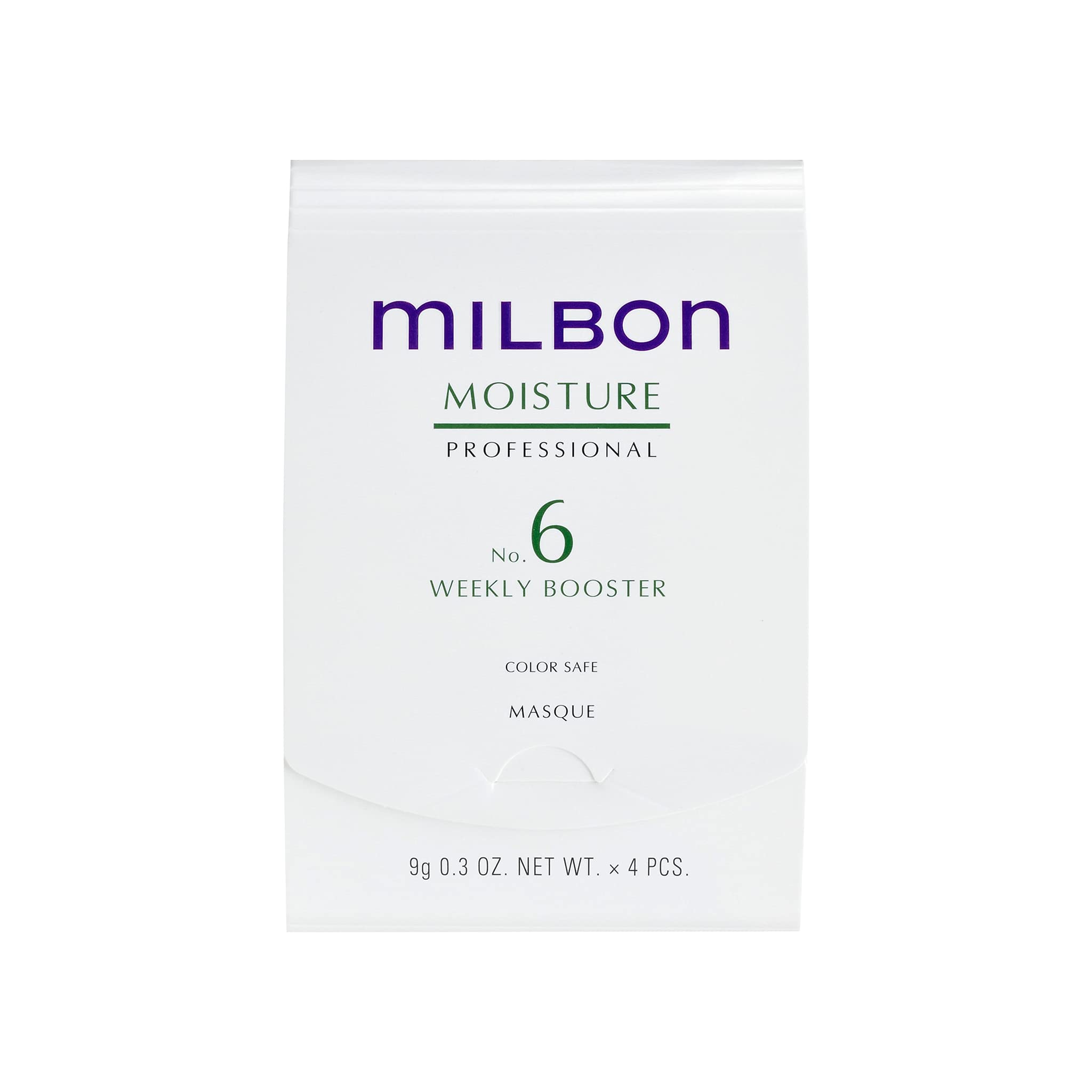 Milbon Moisture No.6 Weekly Booster — 5-Step Deep Conditioning for Hydrated, Color-Safe Hair