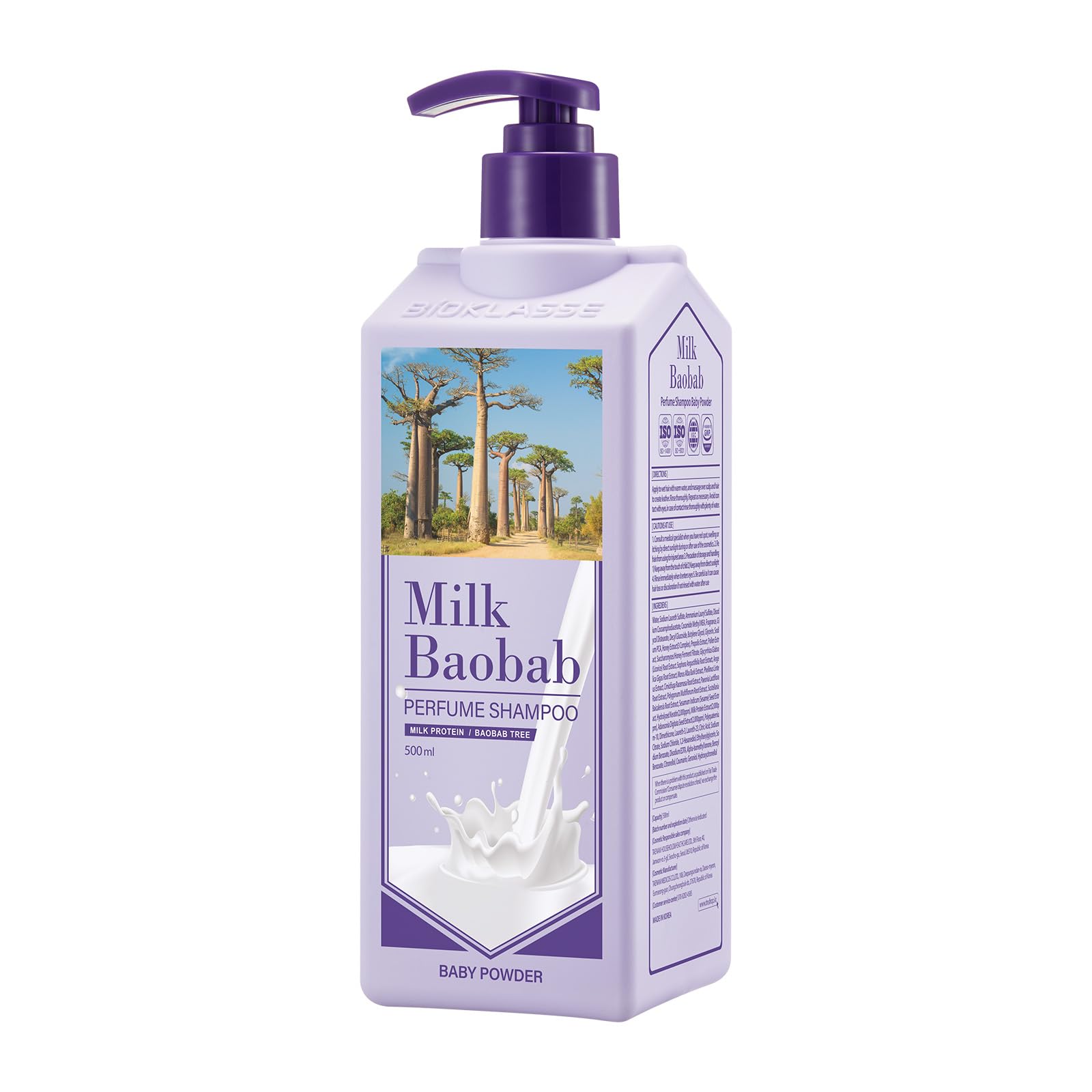 Milk Baobab Official Perfume Shampoo – Baby Powder Scent (16.9 oz)
