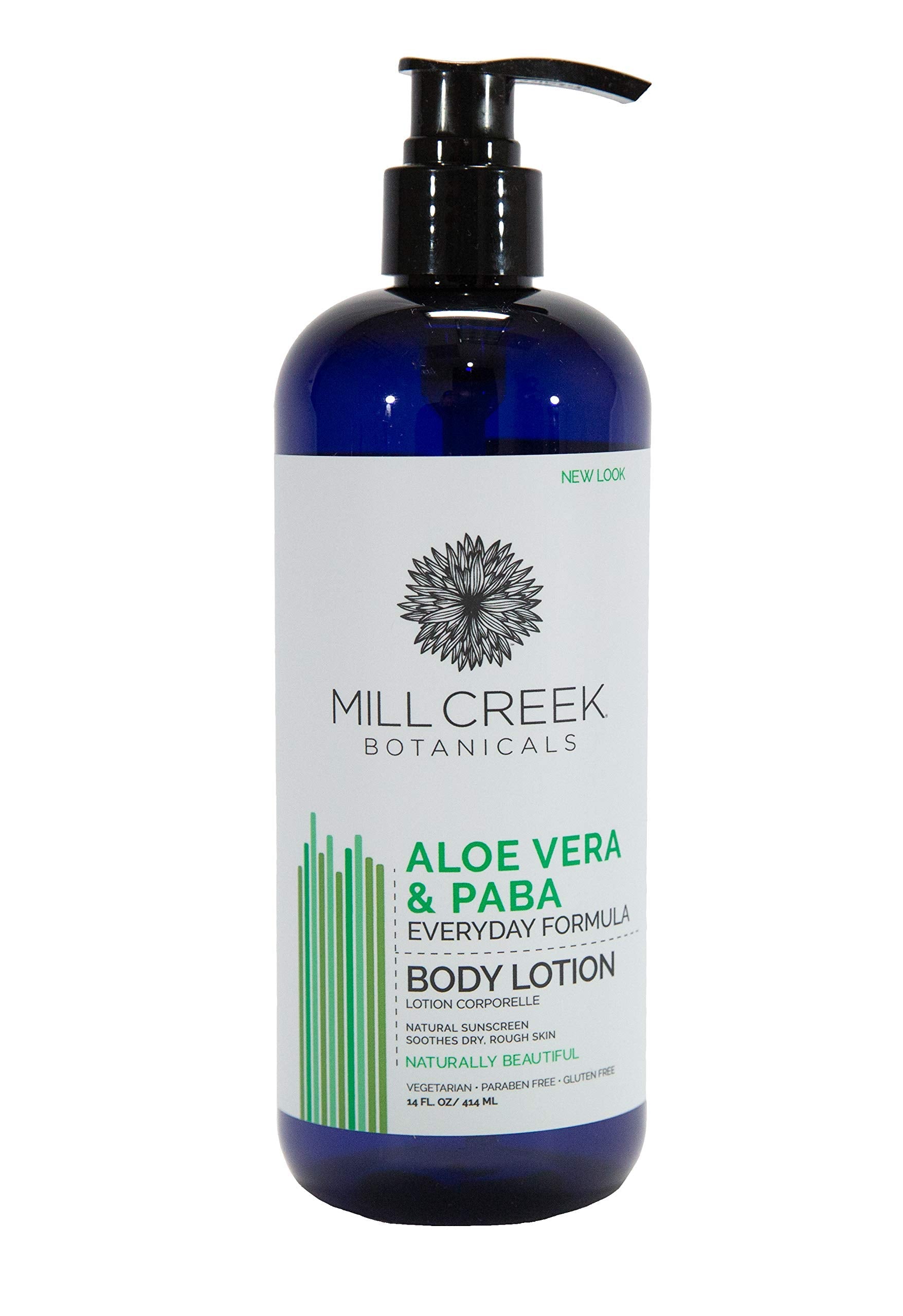 Mill Creek Aloe Vera & PABA Lotion 14 oz – Natural Moisturizer with UV Protection