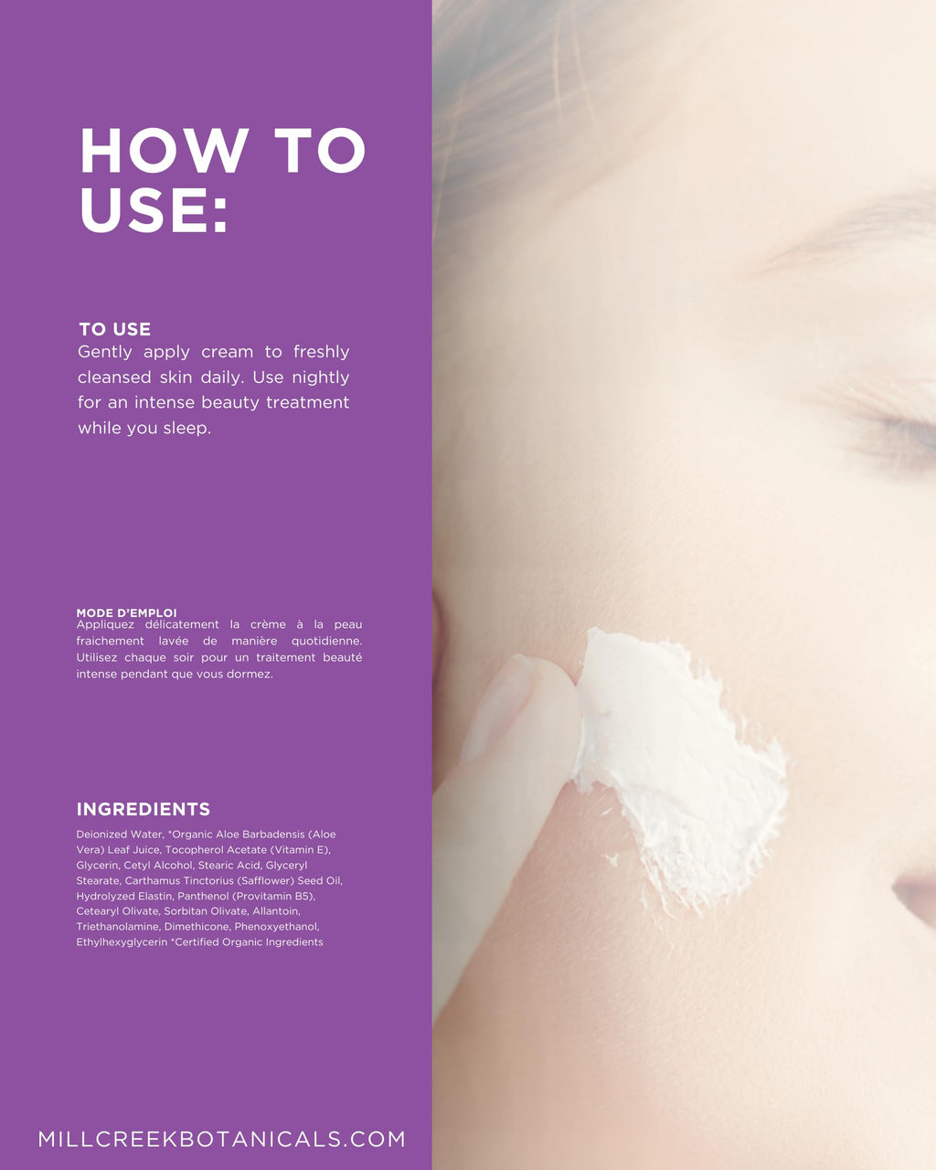 Mill Creek Botanicals Elastin Cream — 4 oz | Restore Elasticity & Smooth Skin